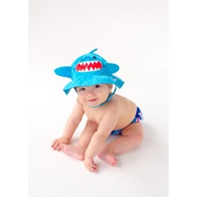 Zoocchini Sherman the shark Комплект для купания - плавки и панамка 3-6 M