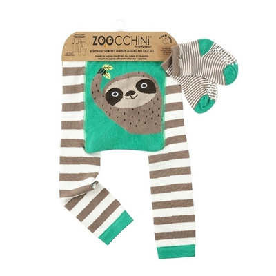Zoocchini Silas the sloth Детские леггинсы и носочки 12-18 M