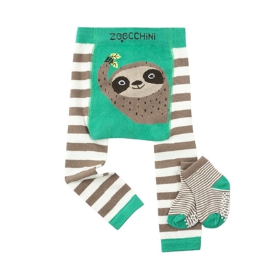 Zoocchini Silas the sloth Детские леггинсы и носочки 12-18 M