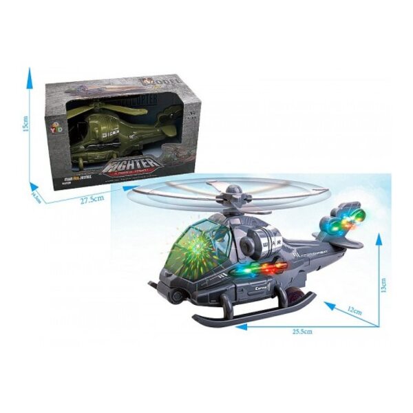 Lena Helikopters ar inerc.meh.  ar skaņu un gaismu - 2 veidi 25 cm 565777