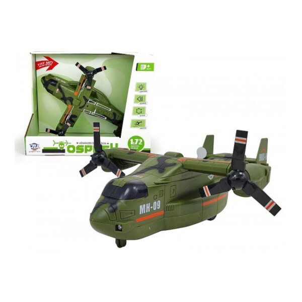 Lena Helikopters ar inerc.meh.  ar skaņu un gaismu Army 28 cm 605947