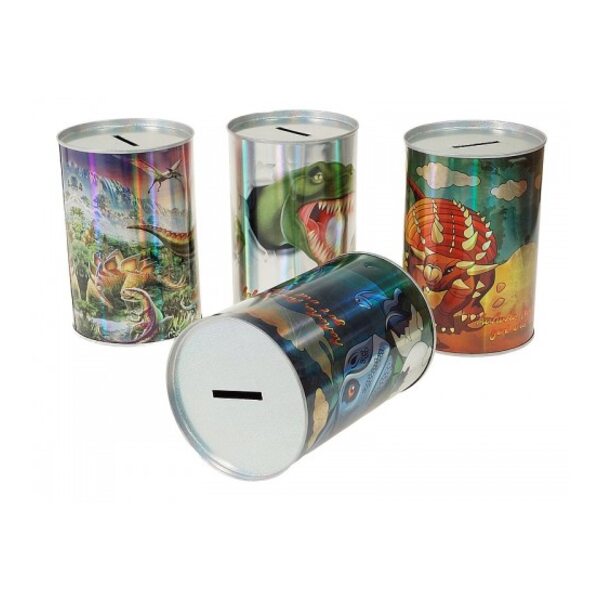 Lena Krājkastīte Dinozauri metāla 15x10 cm 610897