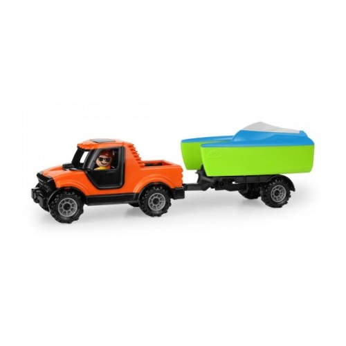 Lena Pikaps Lena Truckies ar piekabi in laivu 36,5 cm (kastē) L01633