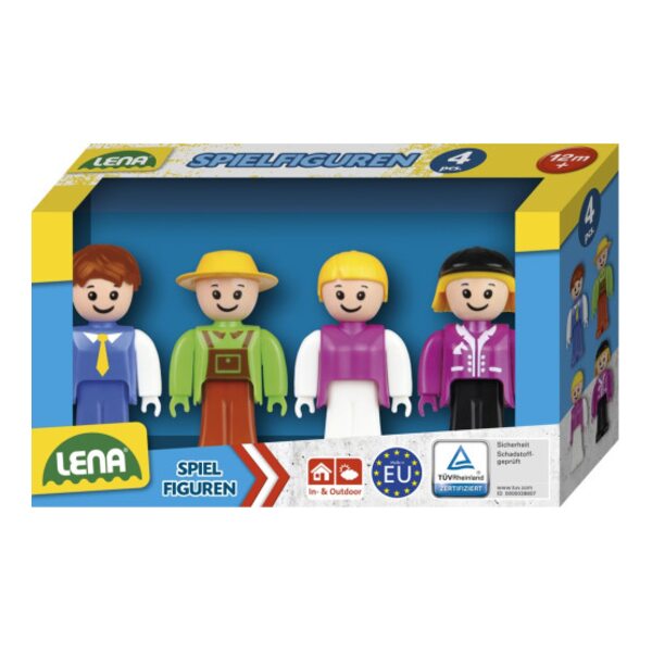 Lena Cilvēciņu komplekts (autobusa &scaron;oferis, lauksaimnieks, meitene, jātniece) Truxx 4 gb kastē Čehija L04491