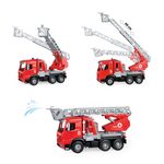 Lena Ugunsdzēsēju ma&scaron;īna ar pagarināmām kāpnem un ūdens strūklu Worxx  Mercedes Arocs 52 cm L04615 kastē Lena Čehija