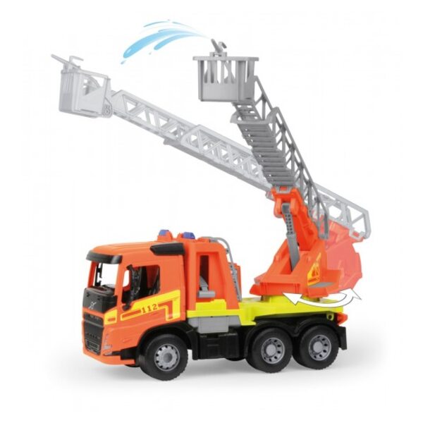 Lena Ugunsdzēsēju ma&scaron;īna ar pagarināmām kāpnem un ūdens strūklu Worxx  Volvo 52 cm kastē Lena Čehija L04625