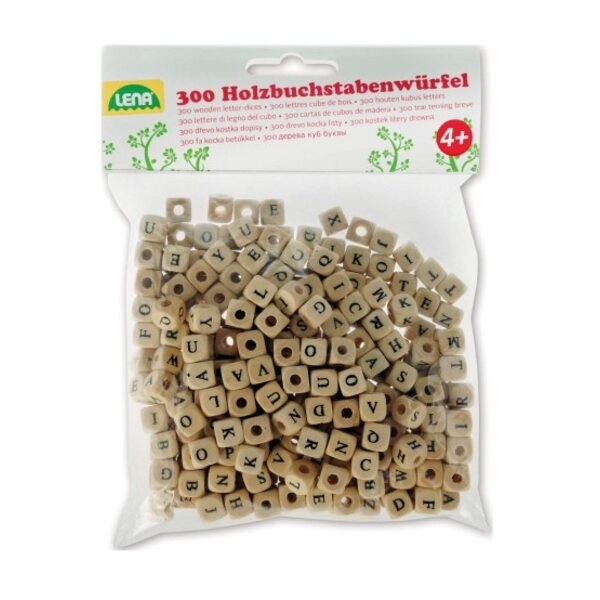 Lena Koka kauliņi ar burtiem verami (300gab) LENA 4+ L32005