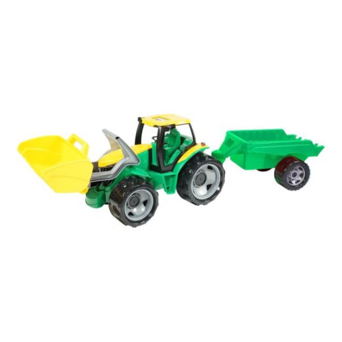 Lena Traktors Lena L02123 ar piekabi un kausu (kastē)