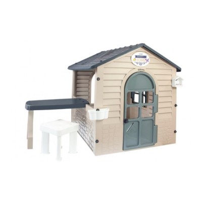 Mochtoys Bērnu dārza mājiņa ar galdu un krēslu 122x175x120,5 cm 13010, Mochtoys