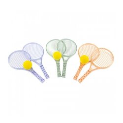 Mochtoys Tenisa komplekts plastm.raketes ar mīkstu bumbiņu 42 cm 5055 dažādas krāsas