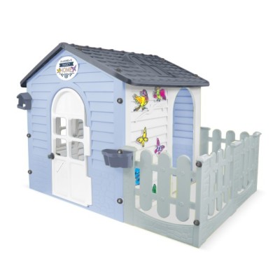 Mochtoys Dārza mājiņa ar žogu (gai&scaron;i zila) 13180, Mochtoys