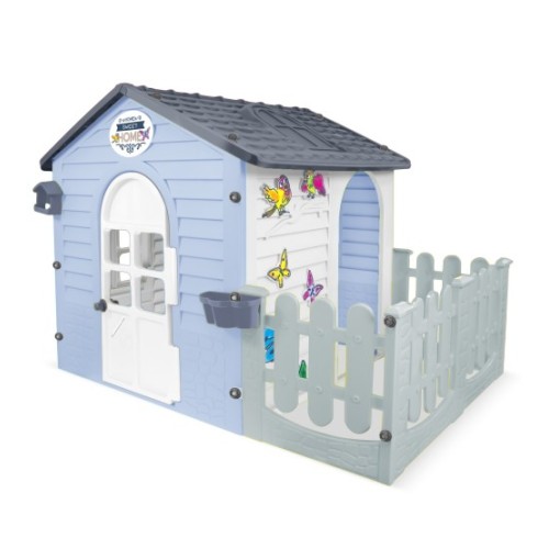 Mochtoys Dārza mājiņa ar žogu (gai&scaron;i zila) 13180, Mochtoys