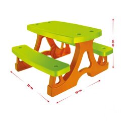 Mochtoys Mochtoys Plastmasas galds ar soliem *107227* 78x79x47cm