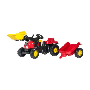 Rolly Toys Traktors ar pedāļiem ar piekabi un kausu RollyKid-X 023127 (2,5-5 gadiem) Vācija