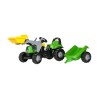 Rolly Toys Vaikiškas traktorius su pedalais rollyKid Deutz su kaušu ir priekaba (2,5-5 metų) 023196 Vokietija
