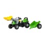 Rolly Toys Bērnu traktors ar pedāļiem rollyKid Deutz ar kausu un  piekabi  (2,5-5 gadiem) 023196 Vācija