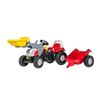 Rolly Toys Bērnu traktors ar pedāļiem rollyKid Steyr ar kausu un  piekabi  (2,5-5 gadiem) 023936 Vācija