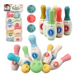 Mochtoys Ķegļu komplekts boulings 49x19 cm 6 kegli un 2 bumbas HW22072051