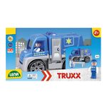 Lena Policijas ma&scaron;īna ar cilvēciņu un barjeru Truxx 29 cm Čehija L04455 kastē