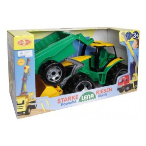 Lena Traktors Lena L02123 ar piekabi un kausu (kastē)