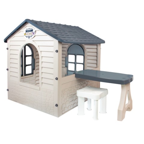 Mochtoys Bērnu dārza mājiņa ar galdu un krēslu 122x175x120,5 cm 13010, Mochtoys