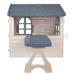 Mochtoys Bērnu dārza mājiņa ar galdu un krēslu 122x175x120,5 cm 13010, Mochtoys