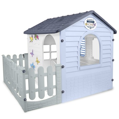 Mochtoys Dārza mājiņa ar žogu (gai&scaron;i zila) 13180, Mochtoys