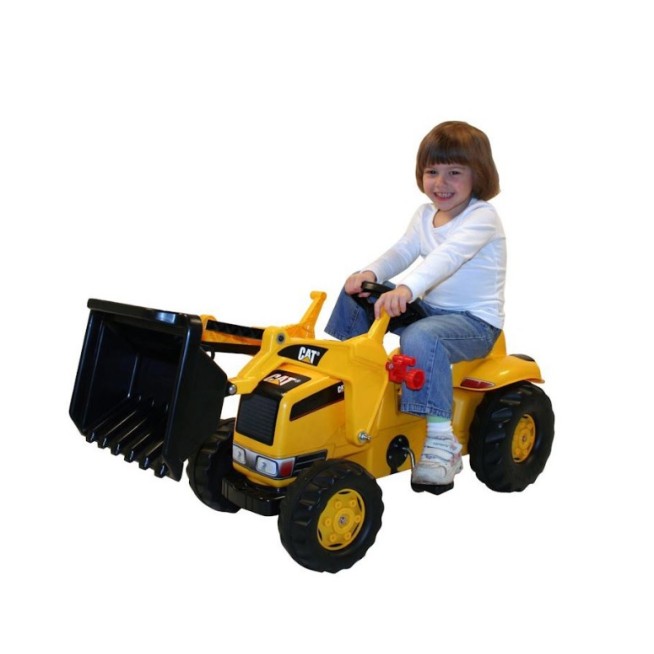 Rolly Toys Pedāļu traktors ar kausu  un piekabi Rolly Kid CAT 023288  (2,5-5 gadiem) Vācija