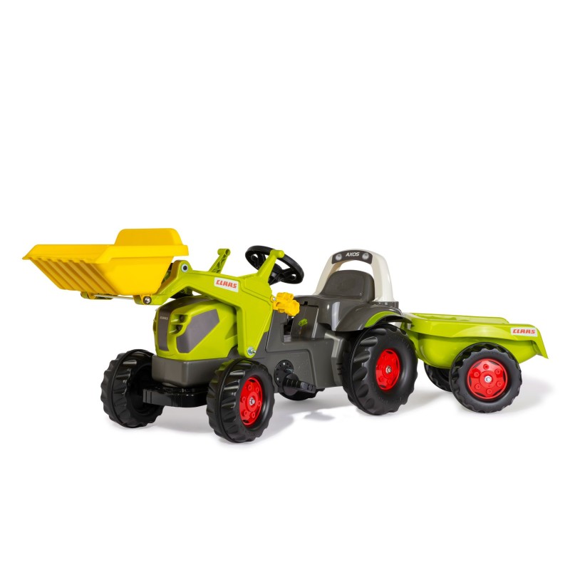 Rolly Toys Pedāļu traktors ar kausu  un piekabi RollyKid CLAAS AXOS 240 (2,5-5 gadiem) Vācija 025169