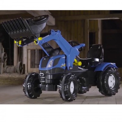 Rolly Toys Traktors ar pedāļiem ar kausu rollyFarmtrac New Holland (3 - 8 gadiem ) Vācija 611256