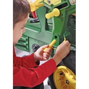 Rolly Toys Traktors ar pedāļiem rollyFarmtrac John Deere 7930 2 ātrumi, bremze, noņemāmais kauss un piepū&scaron;. riteņ.  710126 ( 3 - 8 gadiem) Vācija