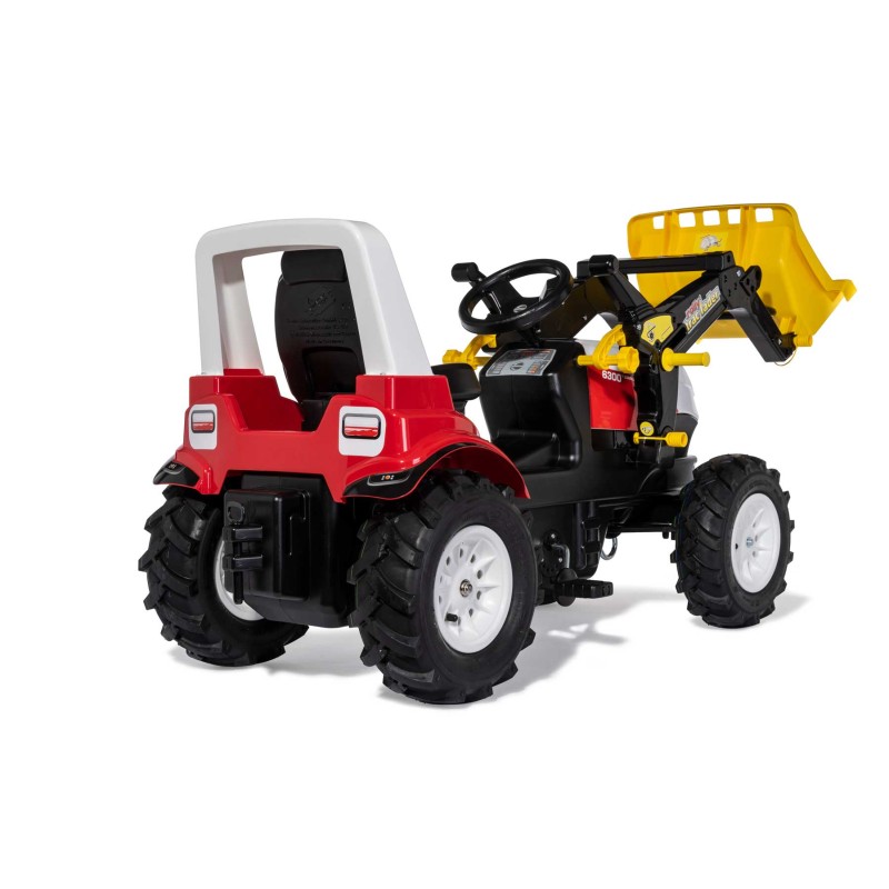 Rolly Toys Traktors ar pedāļiem ar kausu un piepū&scaron;. riteņ. rollyFarmtrac Premium II Steyr 6300 Terrus CVT (3 - 8 gadiem ) Vācija 730025