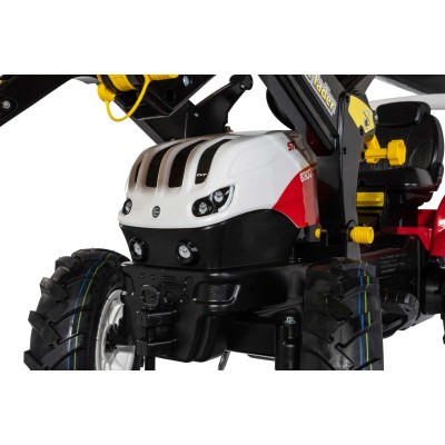 Rolly Toys Traktors ar pedāļiem ar kausu un piepū&scaron;. riteņ. rollyFarmtrac Premium II Steyr 6300 Terrus CVT (3 - 8 gadiem ) Vācija 730025