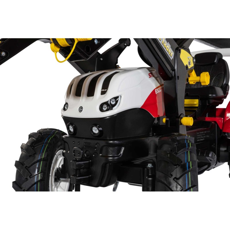 Rolly Toys Traktors ar pedāļiem ar kausu un piepū&scaron;. riteņ. rollyFarmtrac Premium II Steyr 6300 Terrus CVT (3 - 8 gadiem ) Vācija 730025