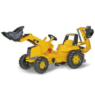 Rolly Toys Pedāļu traktors ar diviem kausiem rollyJunior CAT (3-8 gadiem) 813001