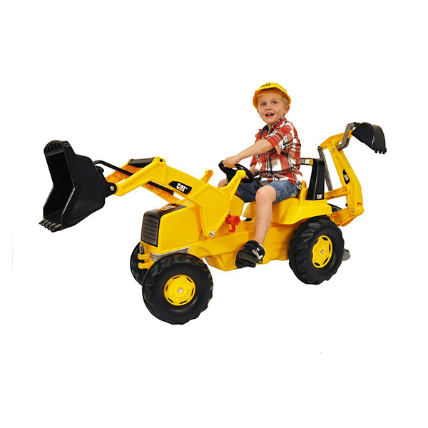 Rolly Toys Pedāļu traktors ar diviem kausiem rollyJunior CAT (3-8 gadiem) 813001